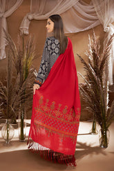 2-Pc Digital Printed Viscose Long Shirt with Straight Trouser CPM22-121-A